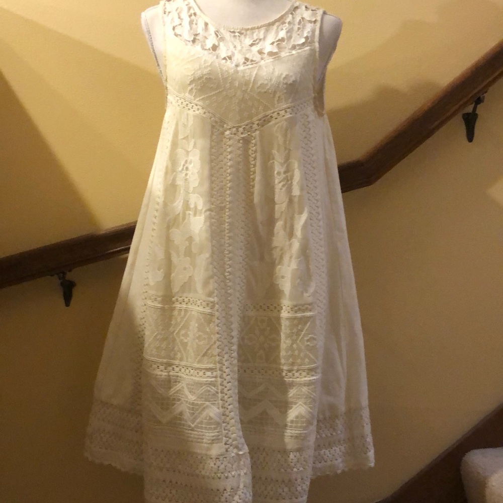Like New! Anthropologie Vanessa Virginia Cottonwood Lace Swing Dress